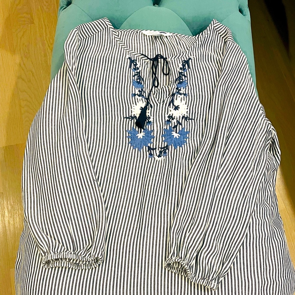 Linen tunic top
